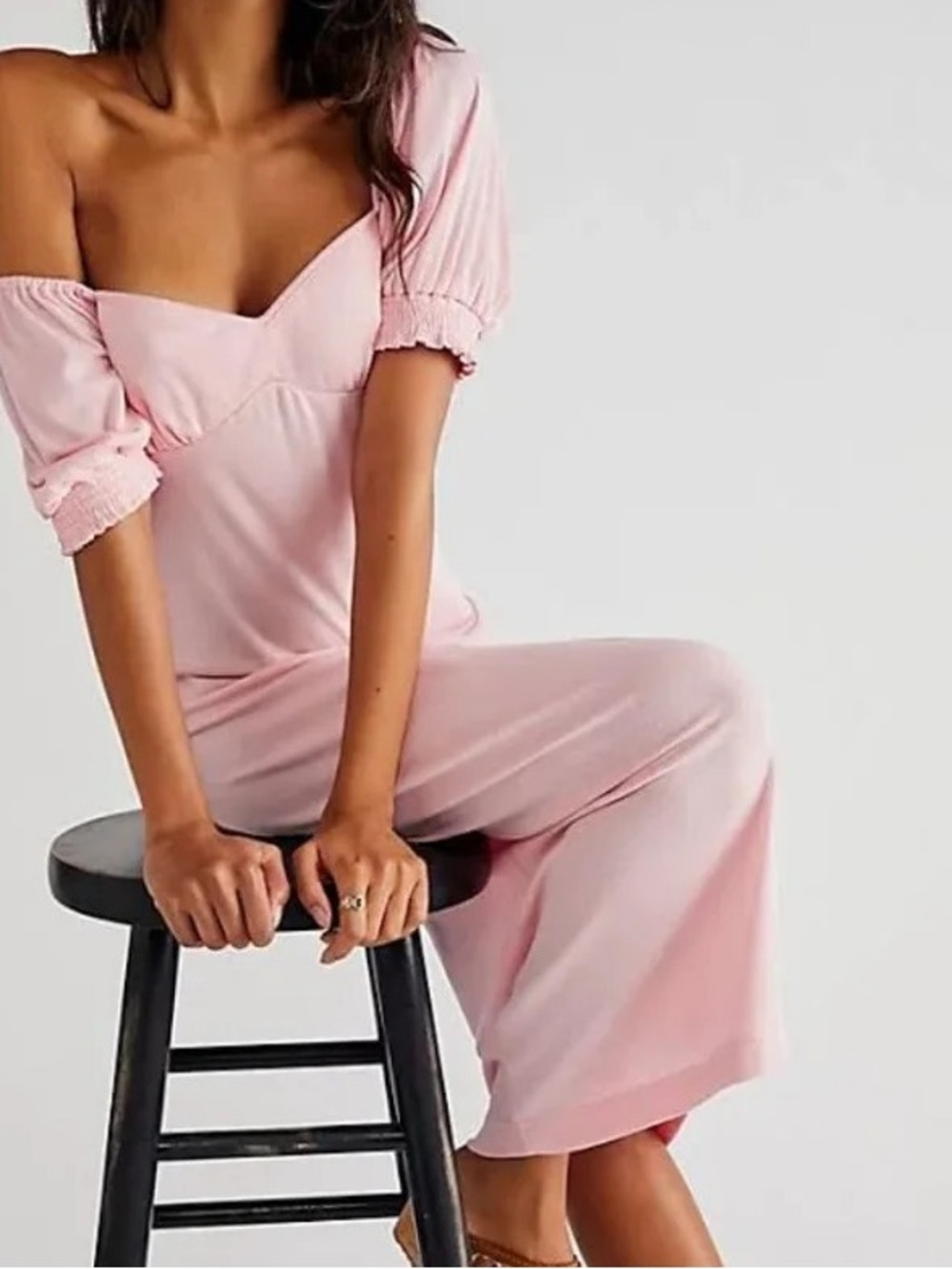 Free People Bel Air Midi Dress Pink - Picture 2 of 13